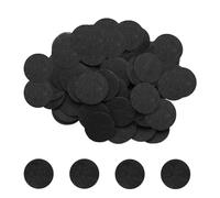 sourcing map 500pcs Round Felt Circles, 40mm 1-1/2" Pre Cut Felt Craft Pads Non-Woven Mini Felt Fabric Circles for DIY Sewing Handcraft Cut Projects Craft Finishing, Black