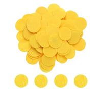 sourcing map 500pcs Round Felt Circles, 40mm 1-1/2" Pre Cut Felt Craft Pads Non-Woven Mini Felt Fabric Circles for DIY Sewing Handcraft Cut Projects Craft Finishing, Yellow