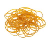 sourcing map 500Pcs Rubber Bands, 3.94 x 0.16 Inch Elastic Stretchable Rubber Bands Home Office Supplies for File Folders Little Boxes Securing Trash Can, Yellow