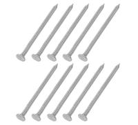 sourcing map 500Pcs Small Hardware Nails, 1.6 x 30mm Carbon Steel Round Head Nail Common Finishing Nail for Household Woodworking Picture Hanging DIY Projects, Silver Grey