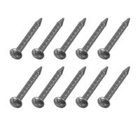 sourcing map 500Pcs Small Hardware Nails, 1 x 10mm Carbon Steel Round Head Nail Common Finishing Nail for Household Woodworking Picture Hanging DIY Projects, Grey