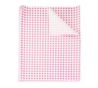sourcing map 500pcs Square Checkered Wax Paper Sheets 11" x 15" Oil-Absorbing Dry Food Wrapping Paper for Sandwich Baking Paper Liners Picnic Basket Bread Hamburger Wrap Kitchen, Pink