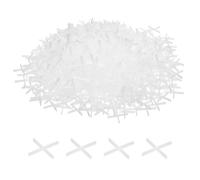 sourcing map 500pcs Tile Spacers 1mm Hard Plastic Cross Tiles Leveler Spacer Installation Ceramic Spacing Clips for Wall Floor