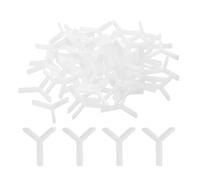 sourcing map 500Pcs Wall Floor Tile Plastic Y Type Spacers Tiling Tools 1.5mm 1/16 Inch Hexagon Tile Spacers for Ceramic Tiles Installation, White