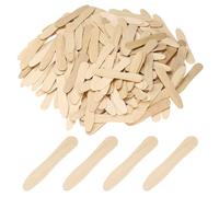 sourcing map 500PCS Wooden Ice Cream Spoons, 75MM Wooden Spoons Disposable Mini Bulk