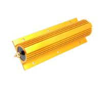 sourcing map 500W 5 Ohm Resistance 5% Gold Tone Aluminum Case Wirewound Resistor