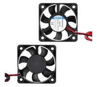 sourcing map 5010 Fan 50mm x 10mm 2 Inch 12V Small Plastic Cooling Fan 2 Pin for Computer PC Case CPU Heatsink 3D Printer Desktop Cooling Router Server(2 PCS)