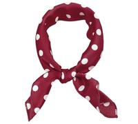 sourcing map 50cm/70cm 1950s Vintage Retro Polka Dot Square Scarf Head Neck Scarves Kerchief Neckerchief Red Large