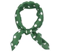 sourcing map 50cm/70cm 1950s Vintage Retro Polka Dot Square Scarf Head Neck Scarves Kerchief Neckerchief Green Large