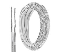 sourcing map 50ft Universal Garage Door Wire, 22AWG 2 Conductor Door Bell Wire Extension Cable Tinned Copper for Control Station & Sensor, Black