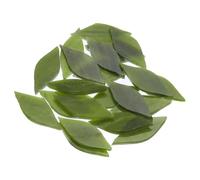 sourcing map 50g Stained Glass Mosaic Leaf 15mm x 38mm Army Green Glass Mosaic Tiles Bulk for Craft DIY Handmade Project
