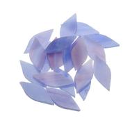 sourcing map 50g Stained Glass Mosaic Leaf 15mm x 38mm Violet Purple Glass Mosaic Tiles Bulk for Craft DIY Handmade Project
