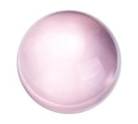 sourcing map 50mm/2" Crystal Sphere Ball Glass Solid Decorative Sphere Crystal Ball Prop Ornament for Feng Shui Divination Fortune Telling Tabletop Fountain Decoration, Pink