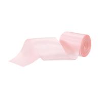 sourcing map 50mm/2 inch Satin Ribbon Grosgrain Thin Solid Silk Wedding Bouquet Ribbon for Valentine's Day Gift Wrapping Cake Box Bows Peach Pink 5 Yard(6m)/15ft