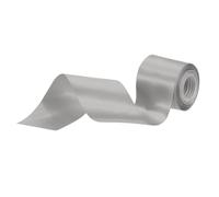 sourcing map 50mm/2 inch Satin Ribbon Grosgrain Thin Solid Silk Wedding Bouquet Ribbon for Valentine's Day Gift Wrapping Cake Box Bows Silver 5 Yard(6m)/15ft