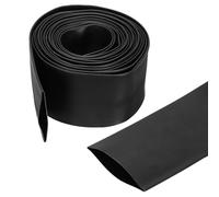 sourcing map 50mm Heat Shrink Tubing Waterproof, 3:1 Dual Wall Marine Adhesive Lined Industrial Heat Shrink Tube Wiring Wrap 20ft 2 Inch, Black-6m
