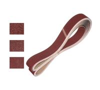 sourcing map 50mm x 1829mm Sanding Belts, 10 Pcs 36/60/120 Grits Aluminum Oxide Belt Sander Abrasive File Belt for Woodworking, Metal Polishing, Knife Sharpener
