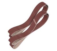 sourcing map 50mm x 2083mm Sanding Belts, 6 Pcs 36/60/80/100/240/320 Grit Aluminum Oxide Abrasive Belt Sander File Belt for Woodworking, Metal Polishing, Knife Sharpener