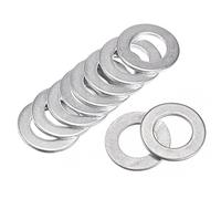 sourcing map 50mm x 29mm x 3mm Carbon Steel Flat Washer for Screw Bolt 25Pcs