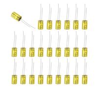 sourcing map 50Pcs 1.5uF 100V Non-Polarized Electrolytic Capacitor, 13mm x 8mm Aluminum Audio Frequency Divider Capacitor for DIY Audio Projects Tweeter Speakers Car Amplifier