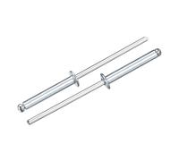 sourcing map 50Pcs 1/8"x3/4" Round Head Blind Rivets, Zinc-Plated Carbon Steel Grip and Mandrel Cap Blind Rivets, Silver