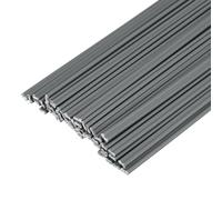 sourcing map 50pcs 10 Inch Plastic Welding Rods PVC Welding Strips Welder Rods for Plastic Welder,Car Bumper, Kayak Repair, Gray