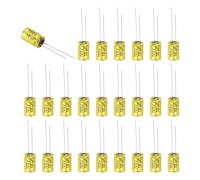 sourcing map 50Pcs 10uF 100V Non-Polarized Electrolytic Capacitor, 13mm x 8mm Aluminum Audio Frequency Divider Capacitor for DIY Audio Projects Tweeter Speakers Car Amplifier