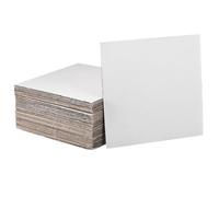 sourcing map 50Pcs 12"x12" Large Corrugated Cardboard Sheets 1/8" Thick Flat Cardboard Filler Inserts Pads for Mailers, Packing, Art Projects, DIY Crafts White