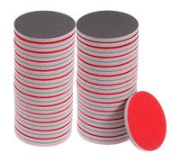sourcing map 50pcs 1500 Grit Sanding Sponge 3 Inch Hook and Loop Sponge Sanding Disc Wet/Dry for Car Wood Drywall Metal