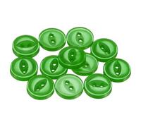 sourcing map 50pcs 16L Green Round Sewing Buttons 10mm 3/8" Resin 2-Hole Fish Eye Craft DIY Replacement Button for Craft Pants Dress Skirt Clothing Fastener Buttons