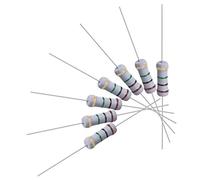 sourcing map 50Pcs 1M Ohm Resistor, 1W 5% Tolerance Metal Oxide Film Resistors, Axial Lead, Flame Proof for DIY Electronic Projects and Experiments