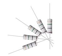 sourcing map 50Pcs 1M Ohm Resistor, 5W 5% Tolerance Metal Oxide Film Resistors, Axial Lead, Flame Proof for DIY Electronic Projects and Experiments