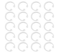 sourcing map 50Pcs 22mm Internal Retaining Ring Circlip, 304 Stainless Steel Internal Circlip Snap Rings C-Clips GB893 for Grooved Shafts Studs, Silver Tone