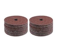 sourcing map 50pcs 24 Grit Aluminum Oxide Resin Fiber Discs 4"x5/8" Metal Sanding Grinding Discs for Angle Grinding Machine Polishing and Grinding Metals, Wood, and Fiberglass