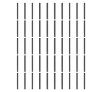 sourcing map 50Pcs 2mm x 22mm Dowel Pins, 304 Stainless Steel Cylindrical Shelf Support Pegs Chamfered End Pin Rod Fasten Elements Metal Shelf Pegs, Black
