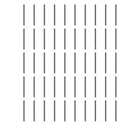 sourcing map 50Pcs 2mm x 35mm Dowel Pins, 304 Stainless Steel Cylindrical Shelf Support Pegs Chamfered End Pin Rod Fasten Elements Metal Shelf Pegs, Black