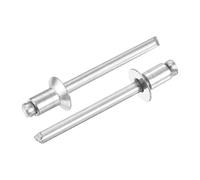 sourcing map 50Pcs 3/16" x 5/16" 304 Stainless Steel Countersunk Blind Rivet, Open-End Type Blind Rivets for DIY, Sheet Metal, Automotive Repairs, Furniture, Boat, and Duct Work (Silver)