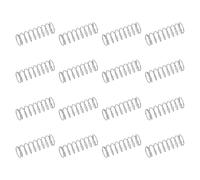 sourcing map 50Pcs 304 Stainless Steel Compression Springs, 0.2mm x 2.5mm x 10mm Small & Tiny Pen Spring for Home Repair & DIY, Workshop & Industrial Use, (Silver Tone)