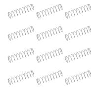 sourcing map 50Pcs 304 Stainless Steel Compression Springs, 0.5mm x 10mm x 40mm Small & Tiny Pen Spring for Home Repair & DIY, Workshop & Industrial Use, (Silver Tone)