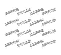 sourcing map 50Pcs 304 Stainless Steel Compression Springs, 0.5mm x 3mm x 15mm Small & Tiny Pen Spring for Home Repair & DIY, Workshop & Industrial Use, (Silver Tone)