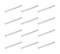 sourcing map 50Pcs 304 Stainless Steel Compression Springs, 0.5mm x 3mm x 40mm Small & Tiny Pen Spring for Home Repair & DIY, Workshop & Industrial Use, (Silver Tone)