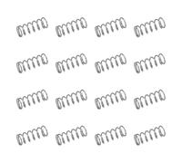 sourcing map 50Pcs 304 Stainless Steel Compression Springs, 0.6mm x 6mm x 15mm Small & Tiny Pen Spring for Home Repair & DIY, Workshop & Industrial Use, (Silver Tone)
