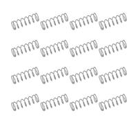 sourcing map 50Pcs 304 Stainless Steel Compression Springs, 0.6mm x 7mm x 20mm Small & Tiny Pen Spring for Home Repair & DIY, Workshop & Industrial Use, (Silver Tone)