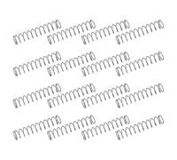 sourcing map 50Pcs 304 Stainless Steel Compression Springs, 0.6mm x 7mm x 35mm Small & Tiny Pen Spring for Home Repair & DIY, Workshop & Industrial Use, (Silver Tone)