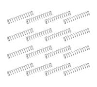 sourcing map 50Pcs 304 Stainless Steel Compression Springs, 0.6mm x 7mm x 40mm Small & Tiny Pen Spring for Home Repair & DIY, Workshop & Industrial Use, (Silver Tone)