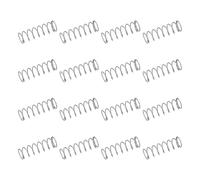 sourcing map 50Pcs 304 Stainless Steel Compression Springs, 0.6mm x 8mm x 25mm Small & Tiny Pen Spring for Home Repair & DIY, Workshop & Industrial Use, (Silver Tone)
