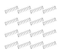 sourcing map 50Pcs 304 Stainless Steel Compression Springs, 0.6mm x 8mm x 30mm Small & Tiny Pen Spring for Home Repair & DIY, Workshop & Industrial Use, (Silver Tone)