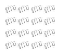 sourcing map 50Pcs 304 Stainless Steel Compression Springs, 0.7mm x 10mm x 15mm Small & Tiny Pen Spring for Home Repair & DIY, Workshop & Industrial Use, (Silver Tone)