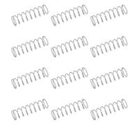 sourcing map 50Pcs 304 Stainless Steel Compression Springs, 0.7mm x 10mm x 35mm Small & Tiny Pen Spring for Home Repair & DIY, Workshop & Industrial Use, (Silver Tone)