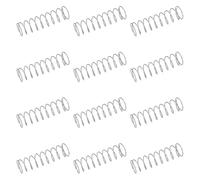 sourcing map 50Pcs 304 Stainless Steel Compression Springs, 0.7mm x 11mm x 40mm Small & Tiny Pen Spring for Home Repair & DIY, Workshop & Industrial Use, (Silver Tone)